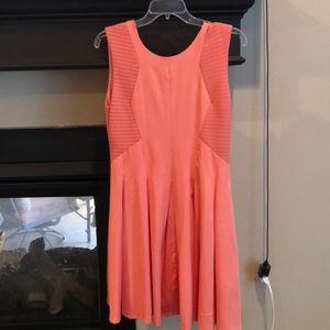 Peach cocktail dress